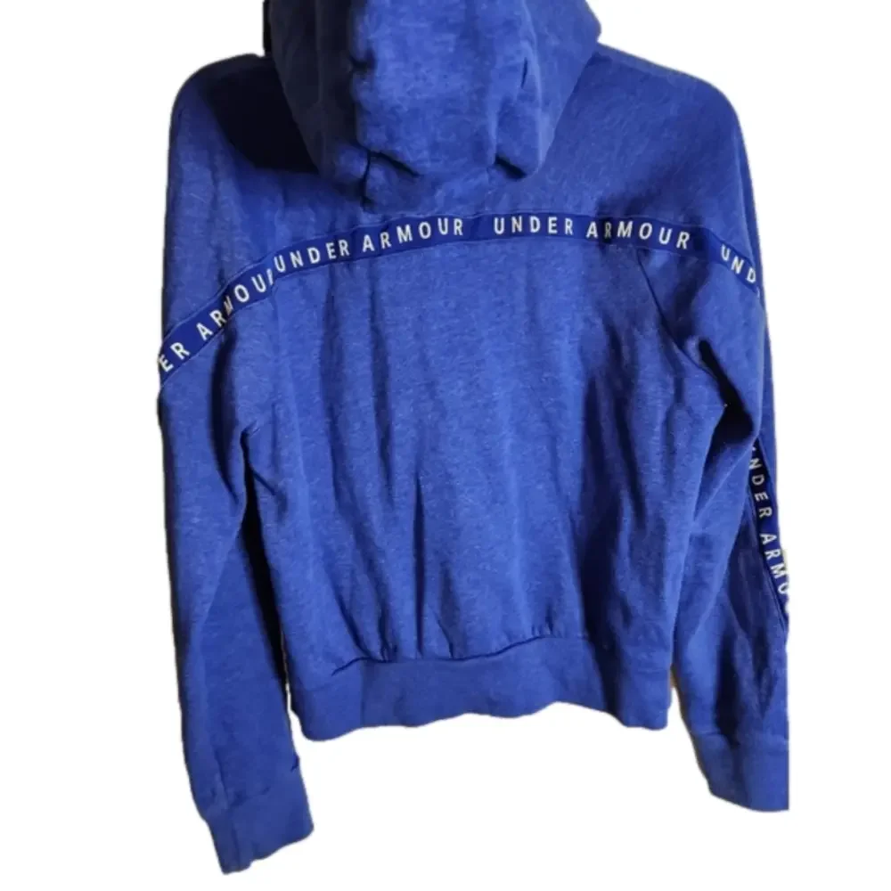 Under Armour Blue Zip Hoodie sz Medium - Picture 2 of 9